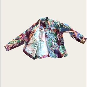 Carrie Allen Colorful Paisley Business Casual Jacket